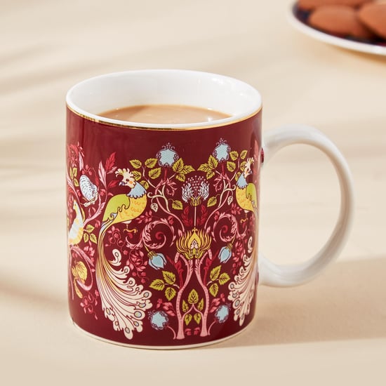 Feslix Morris Porcelain Printed Coffee Mug - 340ml
