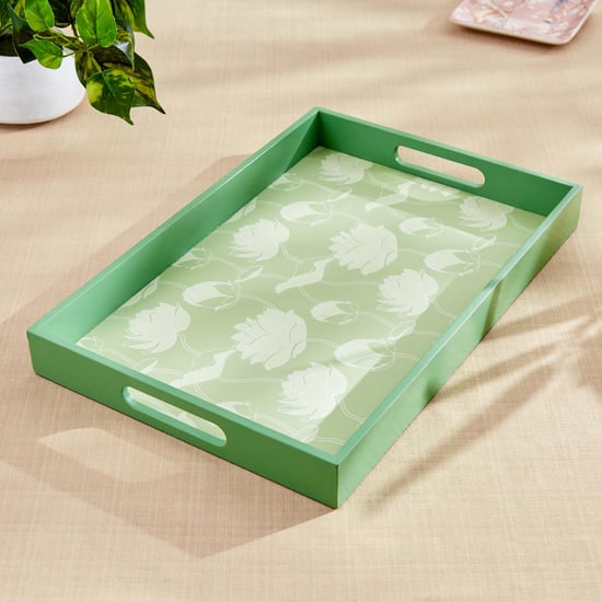 Corsica Kamal Wooden Printed Serving Tray - 45x30cm
