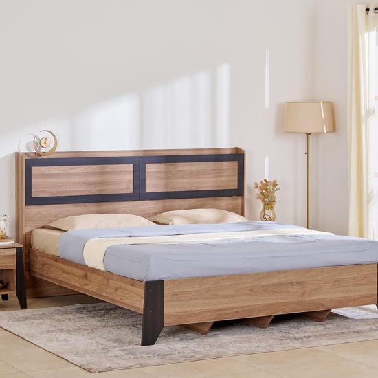 Helios Amberly Sigma Queen Bed - Brown