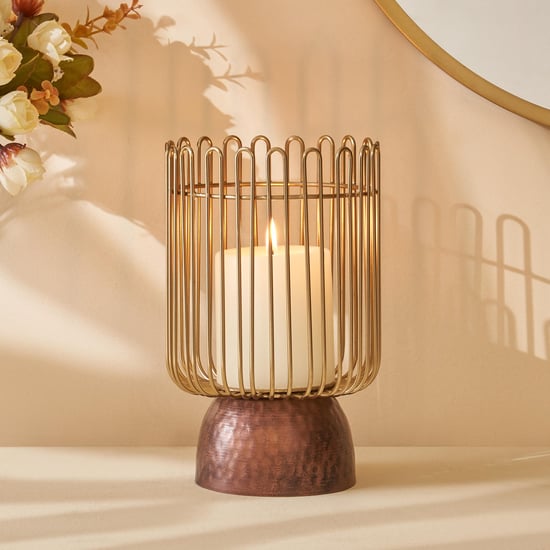 Mystique Filo Metal Hurricane Candle Holder