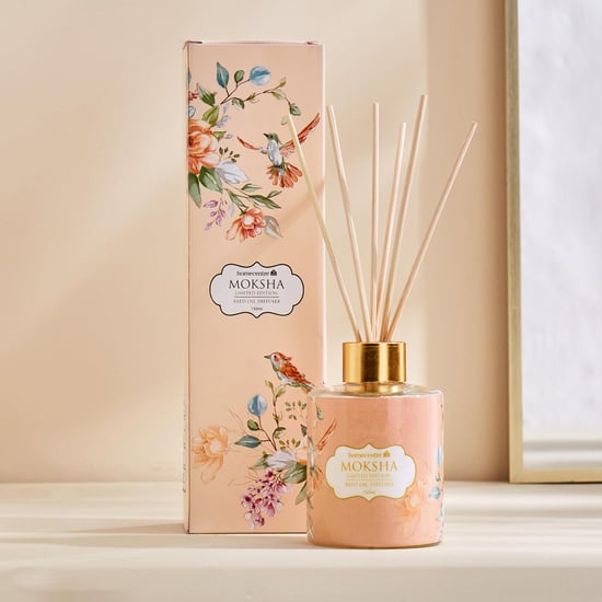 Moksha Scented Enameled Reed Diffuser Set