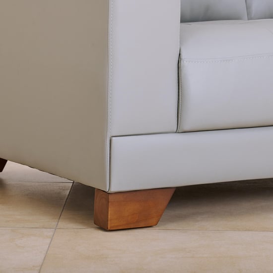 Walter Half Leather 2-Seater Sofa - Grey