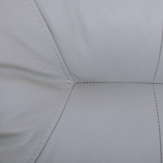 Walter Half Leather 3-Seater Sofa - Grey