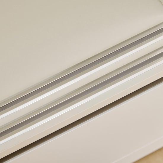 Polaris 2-Door Sliding Wardrobe with Mirror- White