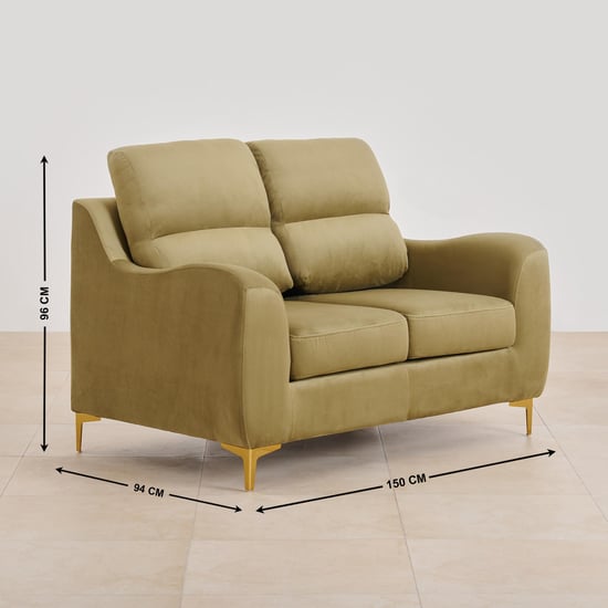 Bianca Velvet 3+2+1 Seater Sofa Set - Olive
