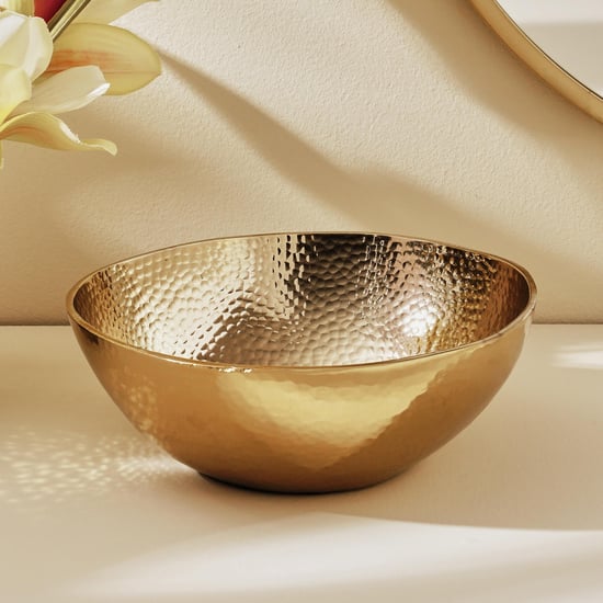 Splendid Gold Rush Gisela Metal Hammered Decorative Bowl