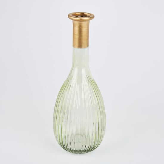 Moksha Neysa Glass Ribbed Vase