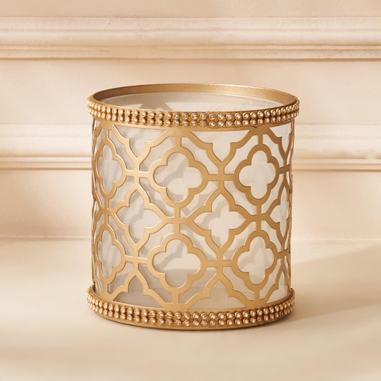 Rylee Glass Votive Holder with Iron Stand