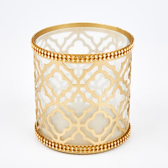 Rylee Glass Votive Holder with Iron Stand