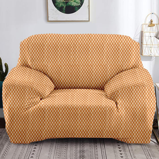 Helios Morgan Checked 1-Seater Sofa Cover