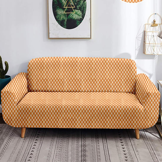 Helios Morgan Checked 3-Seater Sofa Cover