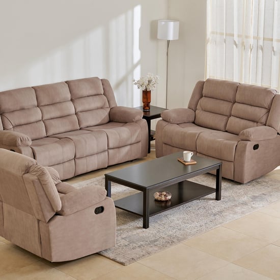 Cairo NXT Fabric 3+2+1 Seater Recliner Set - Beige