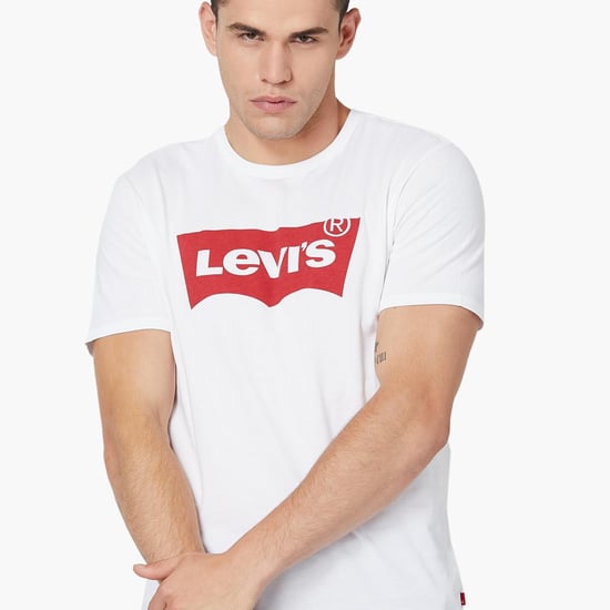 LEVI'S Regular Fit Classic Logo Print Crew-Neck T-shirt