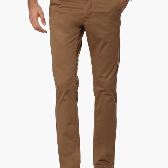 INDIAN TERRAIN Solid Slim Fit Pants