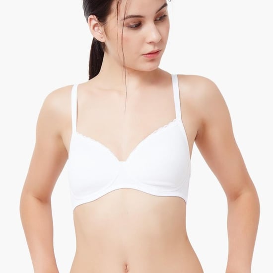 AMANTE Lacy Trim Non Padded Non-Wired Bra