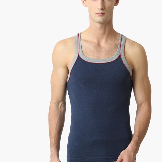 JOCKEY Contrast Strap Knitted Innerwear Vest