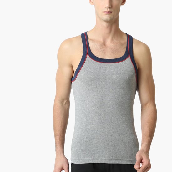 JOCKEY Contrast Strap Knitted Innerwear Vest