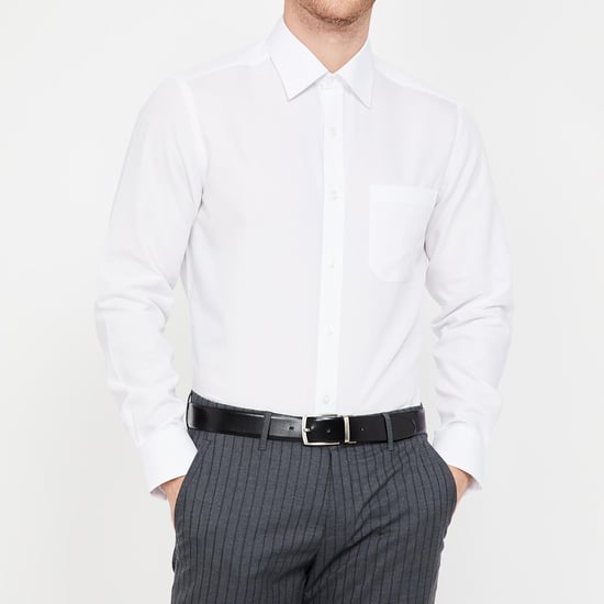 LOUIS PHILIPPE Solid Regular Fit Smart Casual Shirt