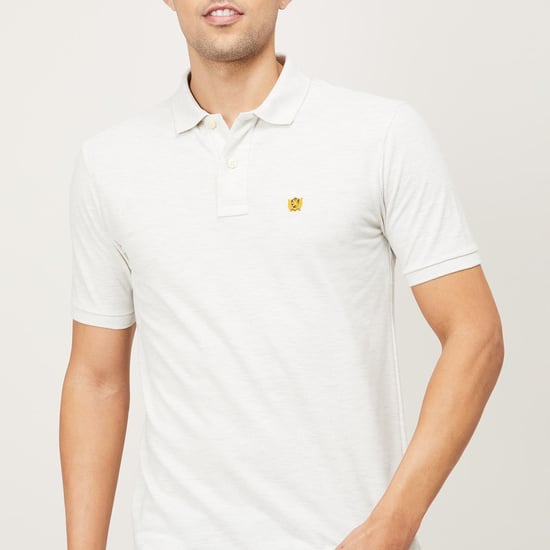 FAHRENHEIT Men Solid Half Sleeves Polo T-shirt