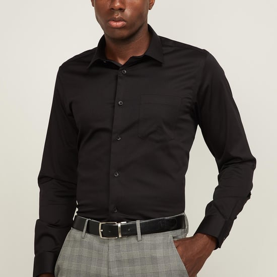 BLACKBERRYS Men Solid Slim Fit Formal Shirt