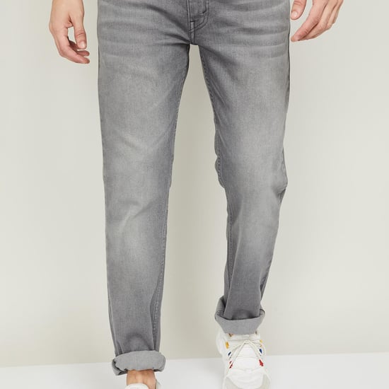 LEVI'S Men Stonewashed Faded Slim Tapered jeans