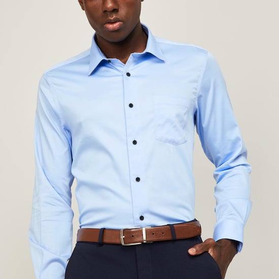 BLACKBERRYS Men Solid Slim Fit Formal Shirt