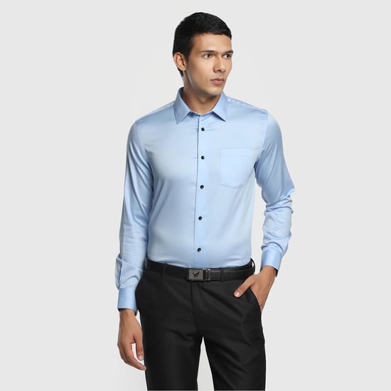BLACKBERRYS Men Solid Slim-Fit Formal Shirt