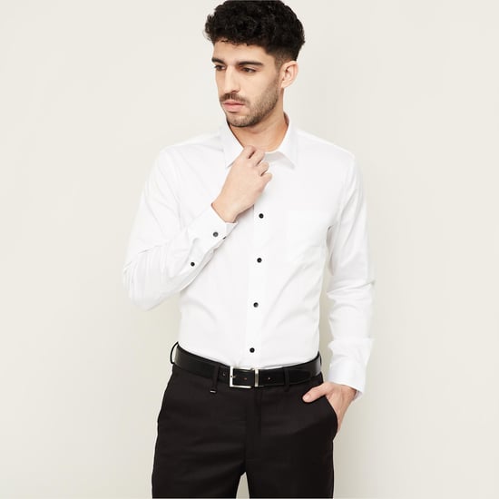 BLACKBERRYS Men Solid Slim Fit Formal Shirt