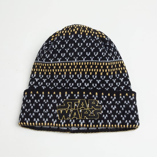 FREE AUTHORITY Men Star Wars Textured Beanie Cap
