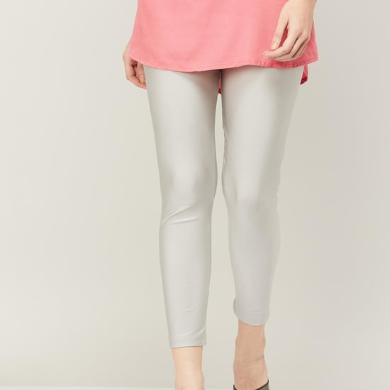 MELANGE Women Solid Regular Fit Leggings