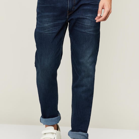 LEVI'S Men Dark Washed Slim Tapered Jeans