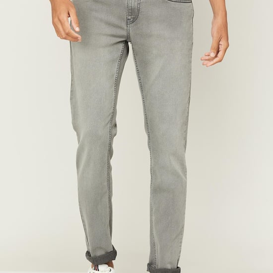 FORCA Men Stonewashed Slim Tapered Jeans