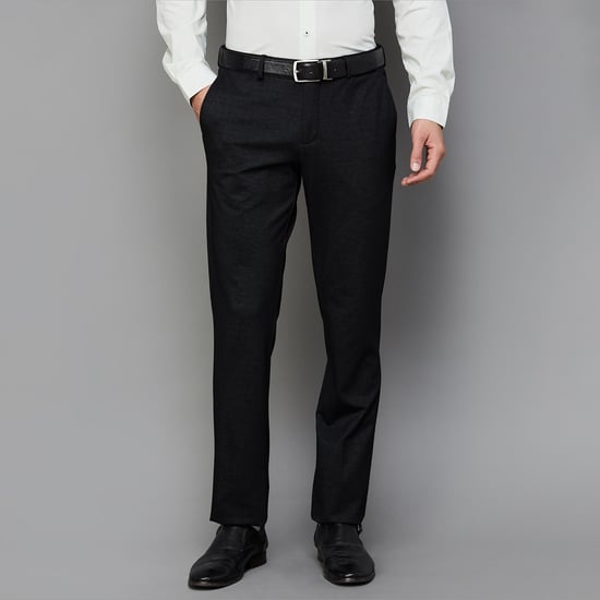 BLACKBERRYS Men Regular Fit Formal Trousers