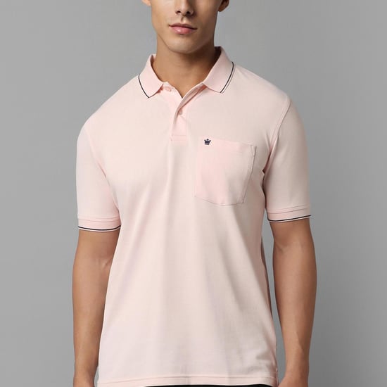 LOUIS PHILIPPE Men Solid Regular Fit Polo T-shirt