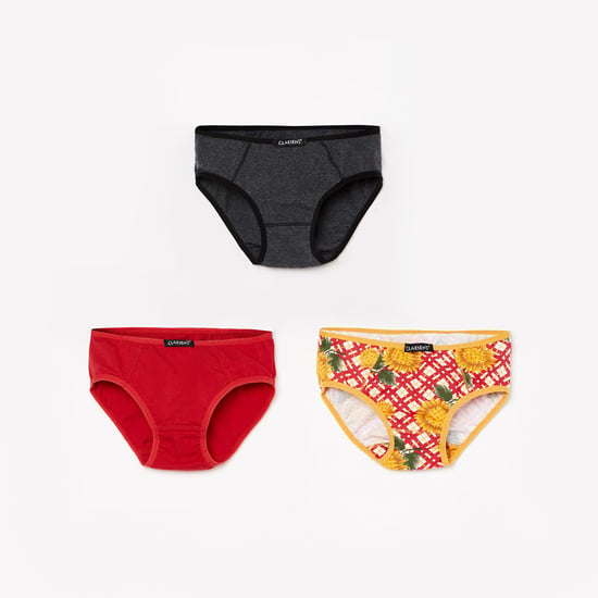 CLAESENS Girls Printed Panties- Set of 3