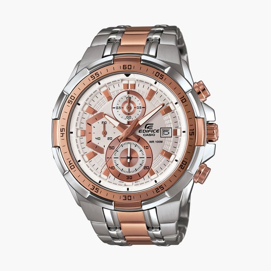 CASIO EDIFICE Men Solid Chronograph Watch with Metal Strap