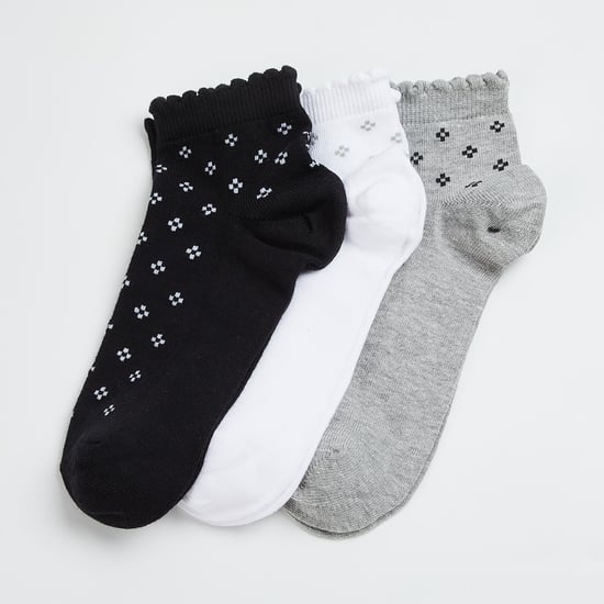 GINGER Women Jacquard Socks - Pack of 3