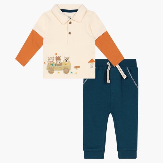FS MINI KLUB Polo Tee & Jogger Pants Set
