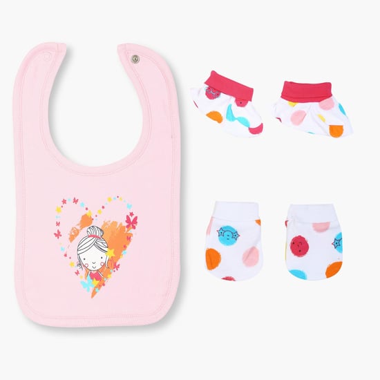 FS MINI KLUB Mittens, Booties & Bibs Set