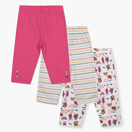 FS MINI KLUB Cotton Leggings - Pack Of 3 Pcs.
