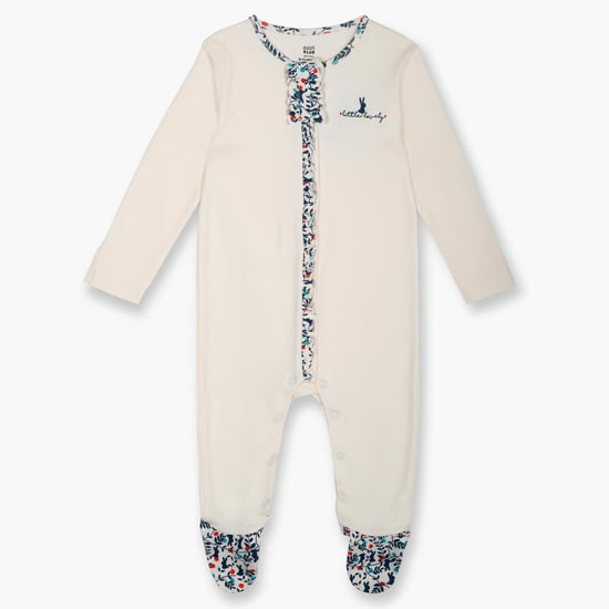 FS MINI KLUB Printed Placket Sleepsuit