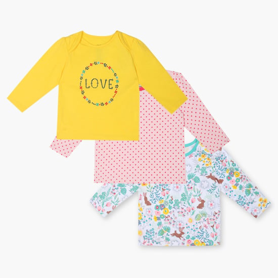 FS MINI KLUB Printed T-Shirt Pack- 3 Pcs.