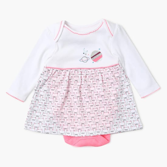 FS MINI KLUB Cute Kitty Printed Bodysuit