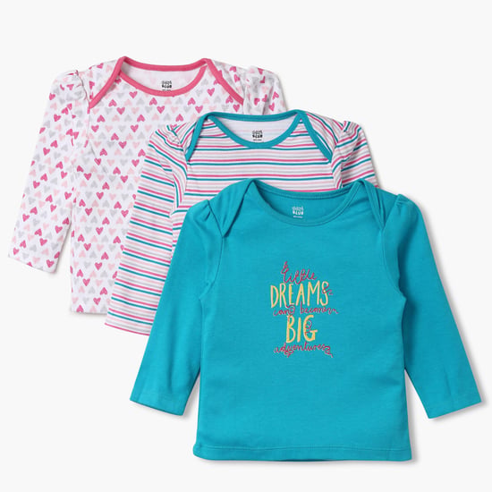 FS MINI KLUB Printed T-Shirts Set- Pack Of 3 Pcs.