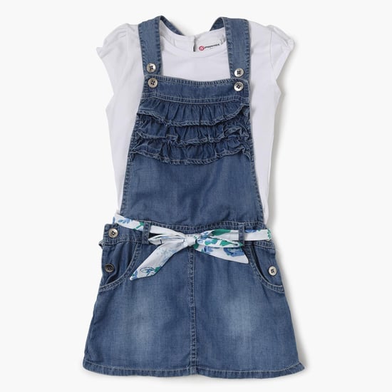 PEPPERMINT Denim Pinafore Set