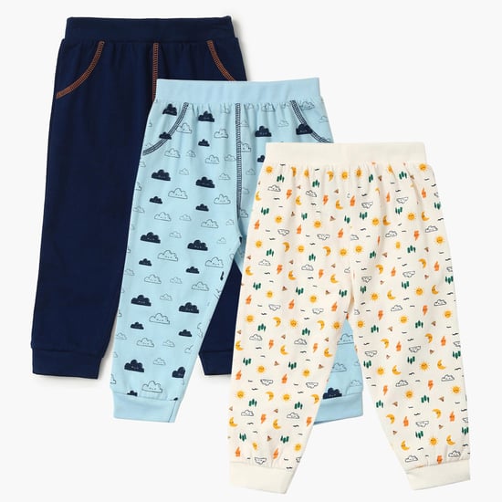 FS Mini Klub Infant Knitted Lounge Pants Set- 3 Pcs.