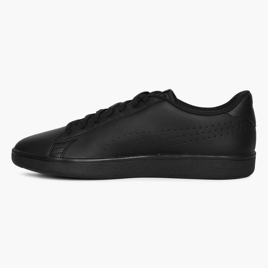 PUMA Perforated Detail Smash V2 Lace Up Sneakers Black