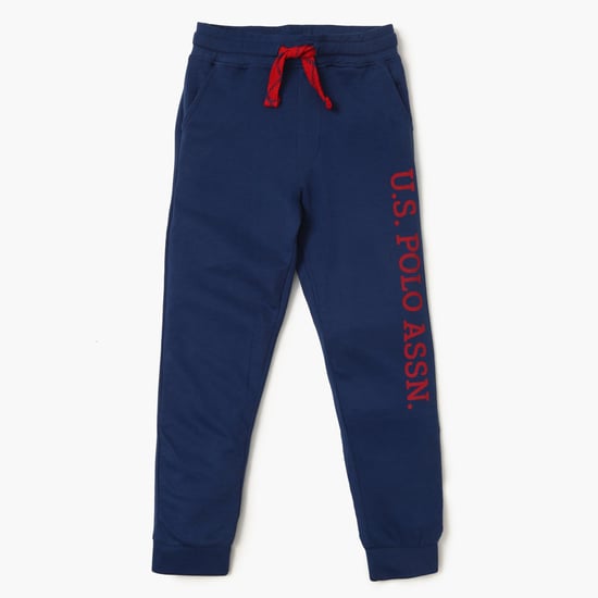 U.S. POLO KIDS Printed Knitted Joggers