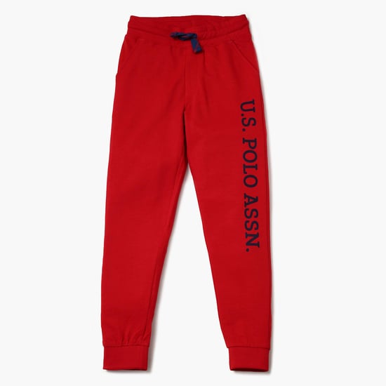 U.S. POLO KIDS Printed Knitted Joggers