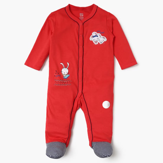 FS MINI KLUB Applique Scallop Detailed Sleepsuit